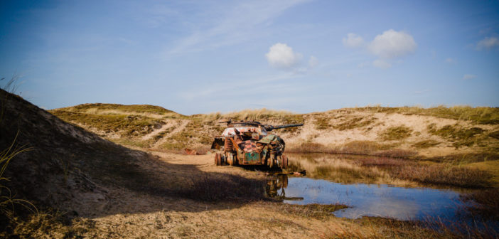Chars abandonnés sur la dune