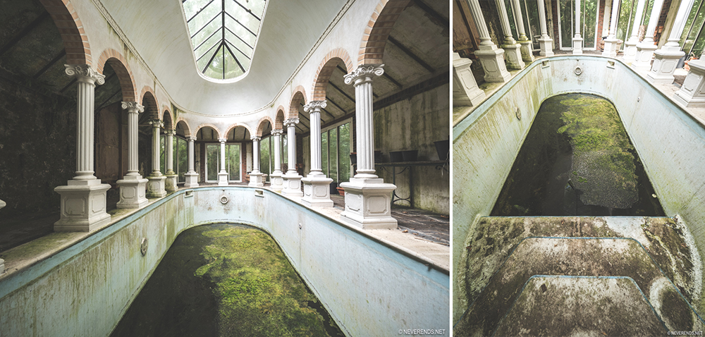 piscine aux colonnes urbex